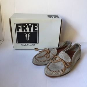 Frye Suede Austin Tie Moccasin Loafer